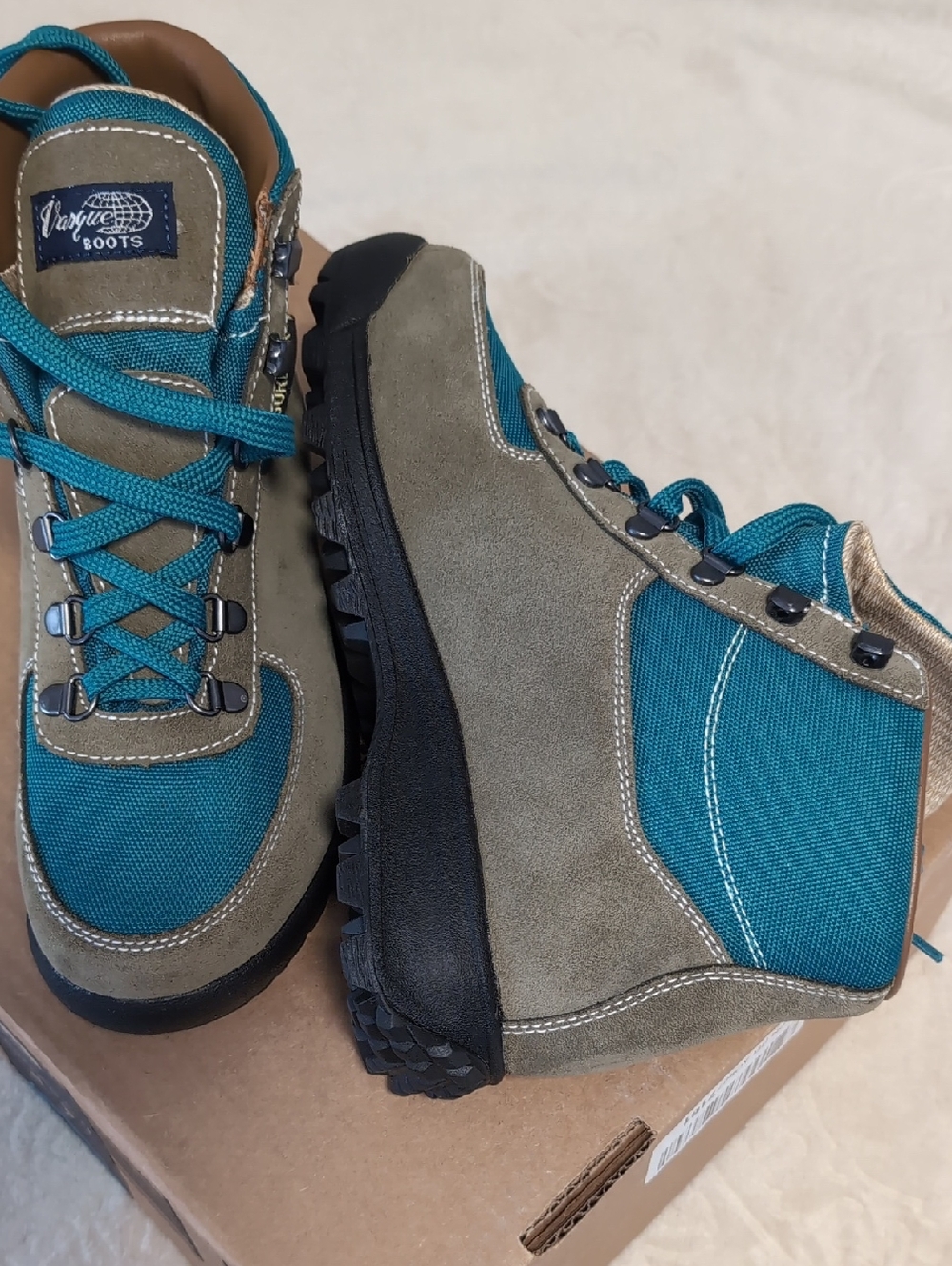 Vasque Teal & Olive Trail Boots